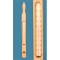 Zylinderthermometer in Holzzwinge, Einschlussform, 0+100:1°C, Kapillare