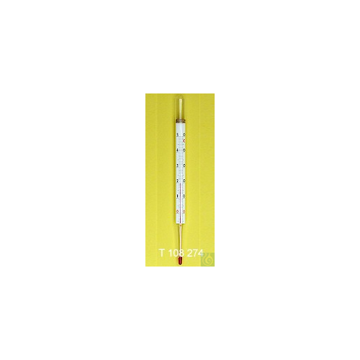 Replacement cylindrical thermometer, enclosed type, 0+50:1°C, capillary pris