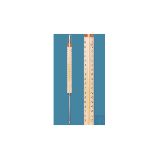 Stockthermometer, ähnlich DIN, Einschlussform, 0+400:5°C, Kapillare pri