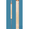 Stockthermometer, ähnlich DIN, Einschlussform, 0+600:5°C, Kapillare pri