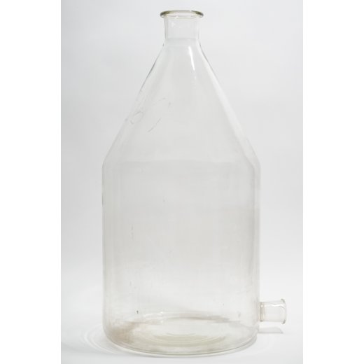 Stutzenflasche 20 Liter 20000 mL Abkl&auml;rflasche Jenatherm Borosilikatglas