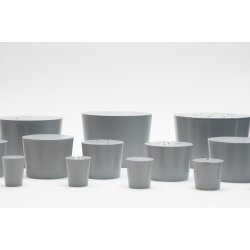 Stopfen Gummistopfen Naturkautschuk Laborstopfen Verschlußstopfen konisch grau