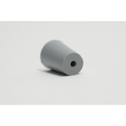 Gummistopfen Laborstopfen mit 3,4,5,6,7mm Loch konisch Stopfen grau Gummi Stopfe