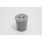 Gummistopfen Laborstopfen mit 3,4,5,6,7mm Loch konisch Stopfen grau Gummi Stopfe