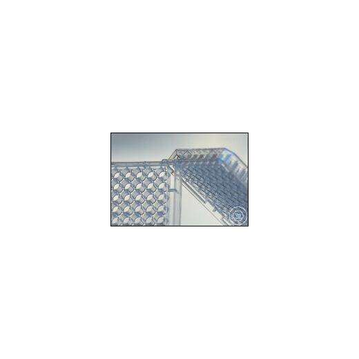 MICROPLATTE, 96 WELL, PS, F-BODEN, TRANSP., MICROLON