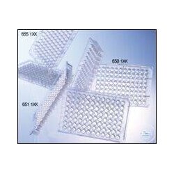 MICROPLATTE, 96 WELL, PS, F-BODEN, TRANS, STERIL, 2 ST./BTL.
