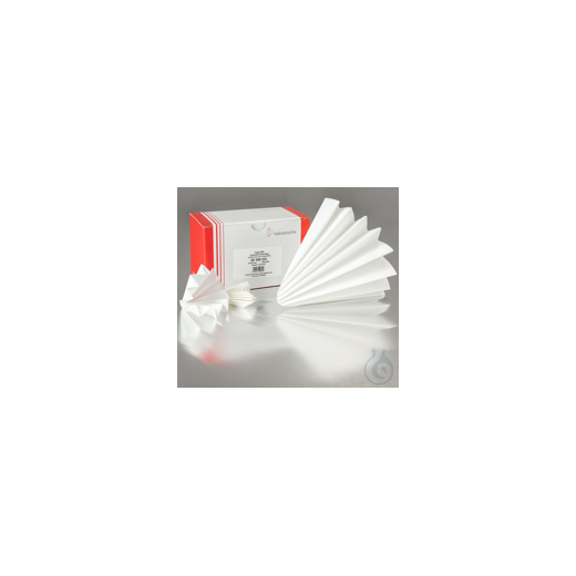 Filterpapier 595, qualitativ, mittelschnell, dünn, 68 g/qm, Faltenfilt