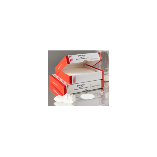 Filterpapier 1573, qualitativ, schnell, hoch nassfest, 88 g/qm, Rundfilter 240 m