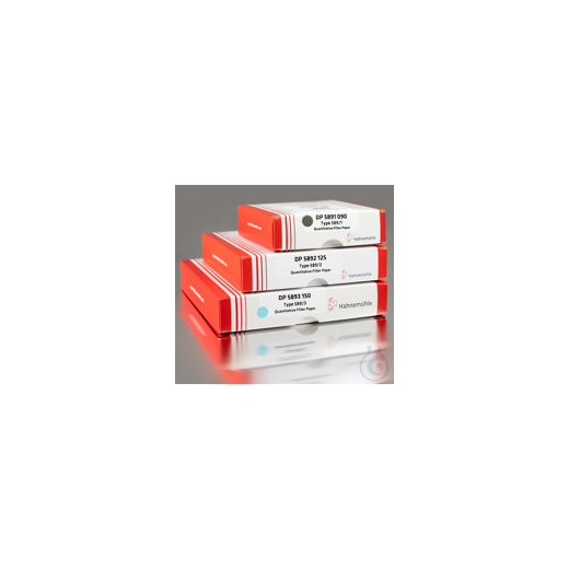 Filterpapier 589/4, quantitativ, mittelschnell, fettfrei, 81 g/qm, Rundfi