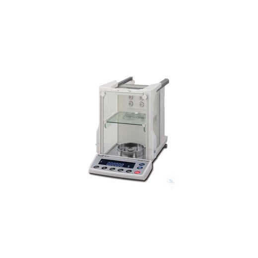 Analytical balance, 220g x 0.1mg with integrated ioniser