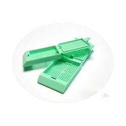 Biopsiecassetten QPath Microstar V gestapelt rot