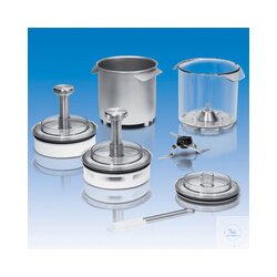 Grinding container made of plastic, transparent,...