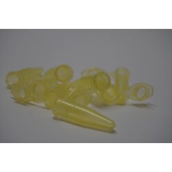 Reaktionsgefäße, Zentrifugenröhrchen, 1,5 ml, gelb,