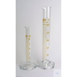 Messzylinder, hohe Form, Skala, graduiert, braun, Form B...