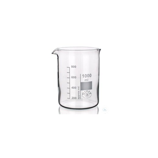 Bechergläser Niedrige Form, SIMAX, 400ml, BORO3.3 mit Graduierung und Ausgu