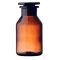 Weithalsglas braun mit Glasstopfen 1000ml,