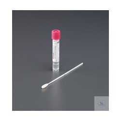 Tubes with flexible plastic flock swab and 3ml