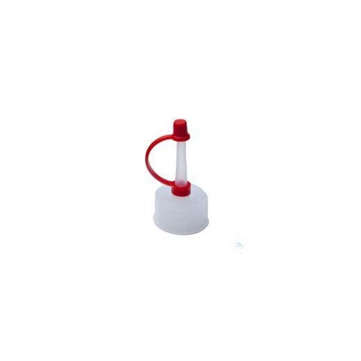 Dropper cap GL18, PE, Dropper cap LDPE with cap for 18mm thread