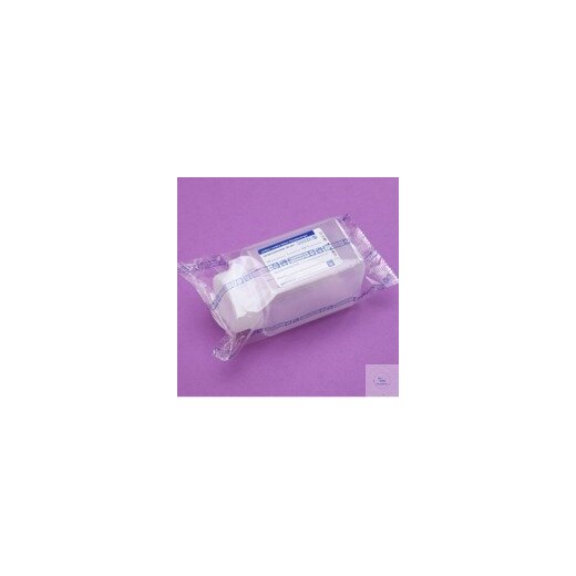 Wasserprobenflasche, einzeln verpackt, 500ml, PP milchig, Thiosulfate, steril