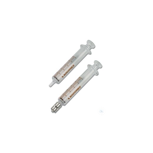 Dosys all-glass syringes, grad., autoclav., 155; 200 ml; metal luer