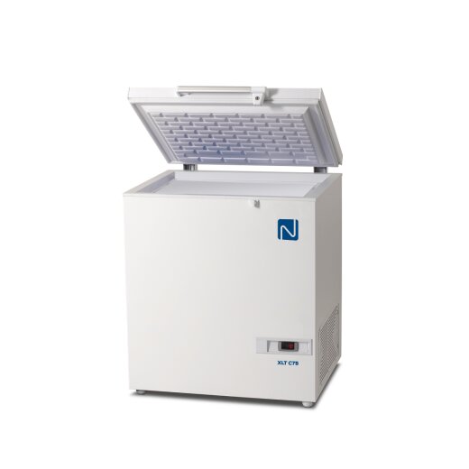Low temperature chest freezer -60 °C, 71 L net volume, compact lab freezer°C
