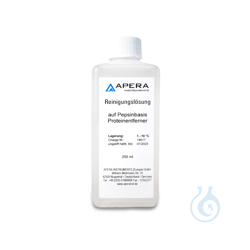 Pepsin-based electrode cleaning solution, protein remover