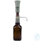 Dispenser FORTUNA, POLYFIX, 10 - 50 ml : 1.0 ml, Braunglas-Dosierzylinder