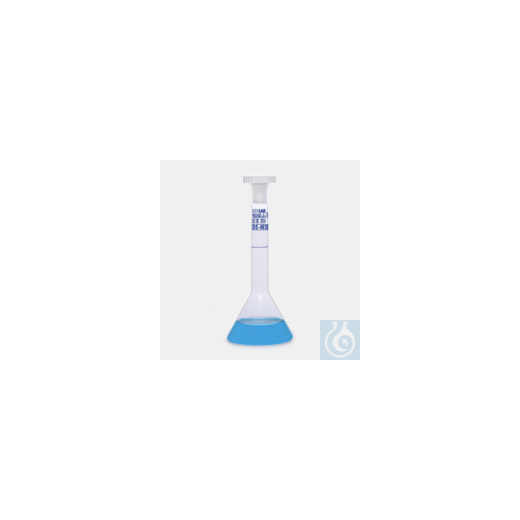 VOLUMETRIC FLASK-TF-CL. A -KB-BLUE GRAD.-PP-STOPPER- 10ML-NS10/19
