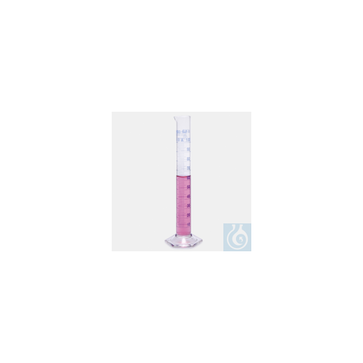 MEASURING CYLINDER-A-KBHIGH FORM-BLUE GRAD.-100 ML.
