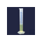 GRADUATED CYLINDER- PP-B -HIGH FORM- BLUE GRADE-25 ML