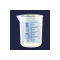 BECHER-PP-NIEDERE FORM-BLAU GRAD. -25 ML