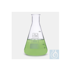 ERLENMEYER FLASK-BORO-WHITE GRAD. -50 ML-FLANGED RIM