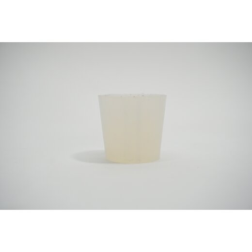 Silikonstopfen Laborstopfen mit 3,4,5,6,7mm Loch konisch Stopfen Transparent