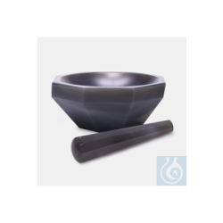 AGATE MORTAR WITH PESTLE-STANDARD SHAPE -AD = 50 ±...