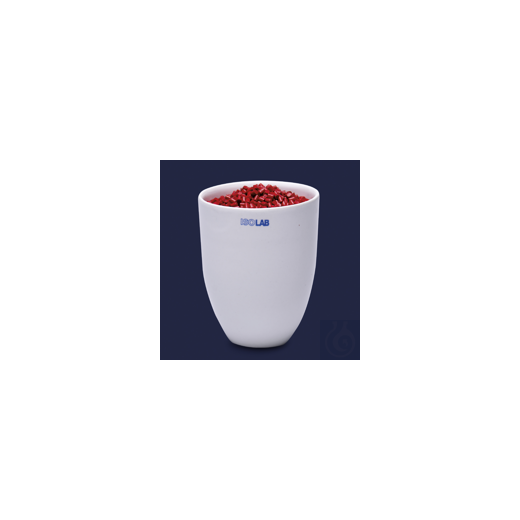 CRUCIBLE-PORCELAIN-HIGH FORM -AD=51 MM-H=65 MM