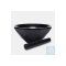 AGATE MORTAR WITH PESTLE-BLACK-210 ML -AD = 125 ± 3 MM