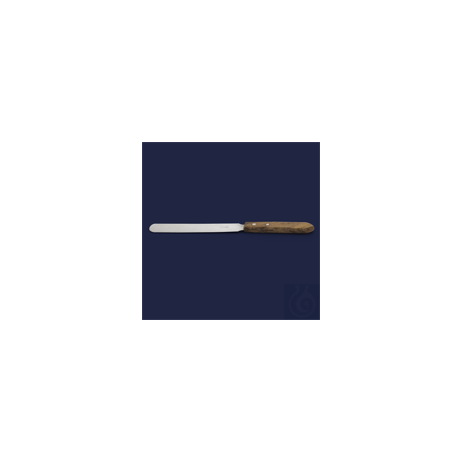 STAINLESS STEEL SPATULA WITH WOODEN HANDLE-200 MM