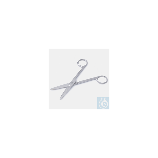 LABORATORY SCISSORS-STAINLESS-STEEL-ROUNDED/ROUNDED -130 MM