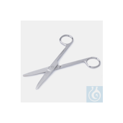 LABORATORY SCISSORS-STAINLESS-STEEL-ROUNDED/ROUNDED -130 MM