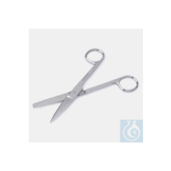 LABORATORY SCISSORS-STAINLESS-STEEL-ROUNDED/POINTED -130 MM