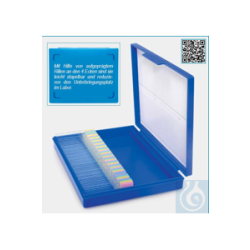 Slide box-PP-snap-lock-for 25 slides-blue