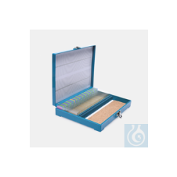 Microscope slide box-ABS-metal-clasp-for 100 microscope...