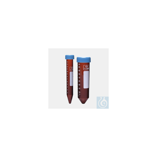 CENTRIFUGE TUBE-SEPARATE SCREW CAP- PP-CONICAL-BROWN-50 M