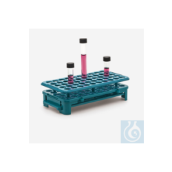 TEST TUBE RACK-WITH SILICONE HOLDER-FOR 16 MM TUBES