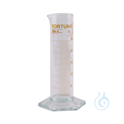Graduated cylinder, FORTUNA, 1000 ml : 20.0 ml, hexagonal...