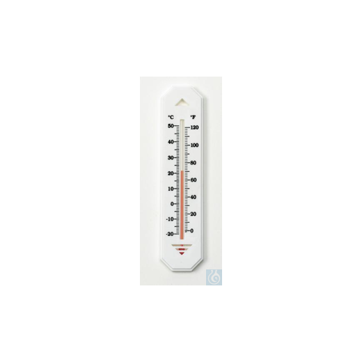H-B DURAC Liquid-In-Glass Wall Thermometer; -20 to 50C (0 to 120F), Org