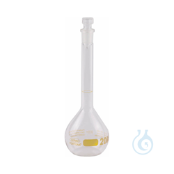 Volumetric flasks, clear glass, VOLAC FORTUNA, 50 ml,...