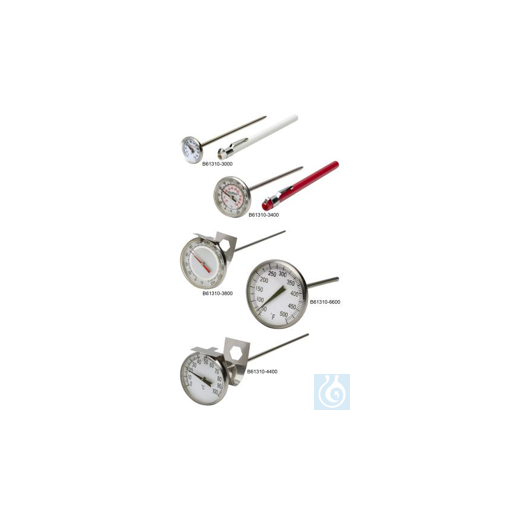 H-B DURAC Bi-Metallic Thermometer; -10 to 110C (0 to 220F), 50mm Dial