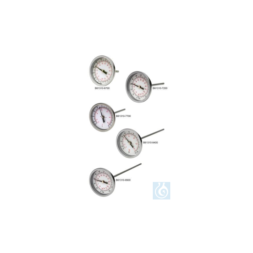 H-B DURAC Bi-Metallic Dial Thermometer; -20 to 120C (0 to 250F), 1/2 in. NPT