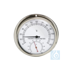 H-B DURAC Thermometer-Hygrometer; 0/120C, 0/100 Percent...